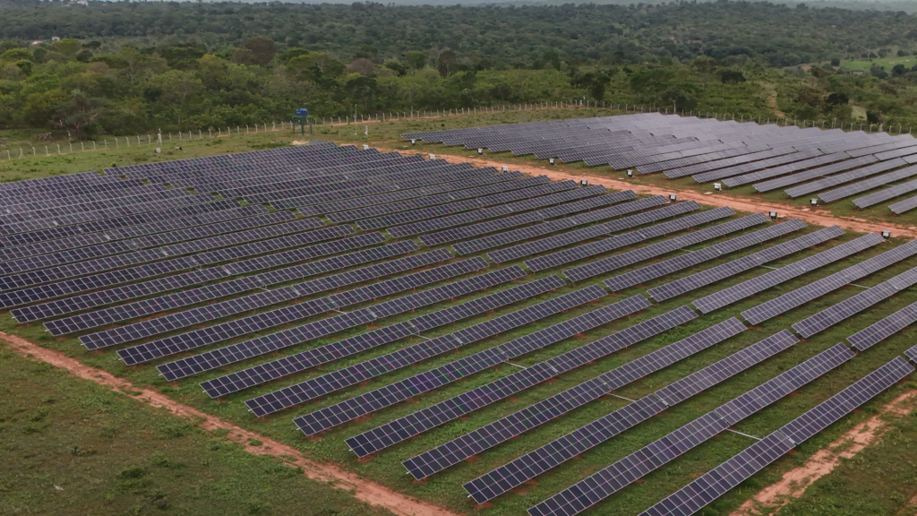 Usina solar da ClickLivre em Coração de Jesus, Minas Gerais.